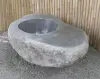 Product image 3 of the product “Stone fire pit, made from Riverstone. Size about 120 x 80 x 40cm Height and the hole size is 51cm diameter and 28cm height ”